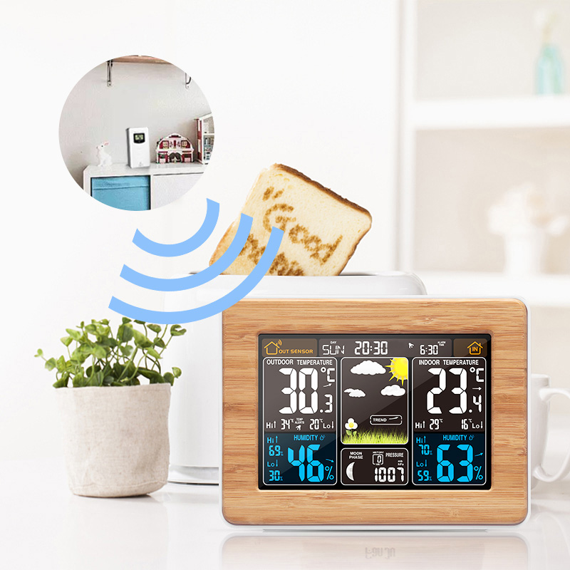 Weather Station Indoor - FanJu будильник цифровые часы температура влажность