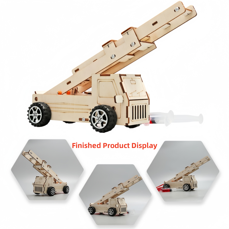 Science Project Kit - DIY деревянная лестница, модель пожарной машины,