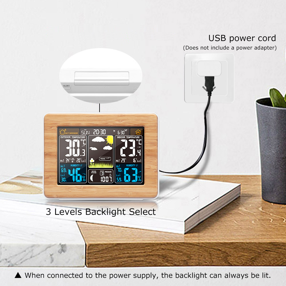 FanJu будильник цифровые часы  – обзор и цена Weather Station Indoor